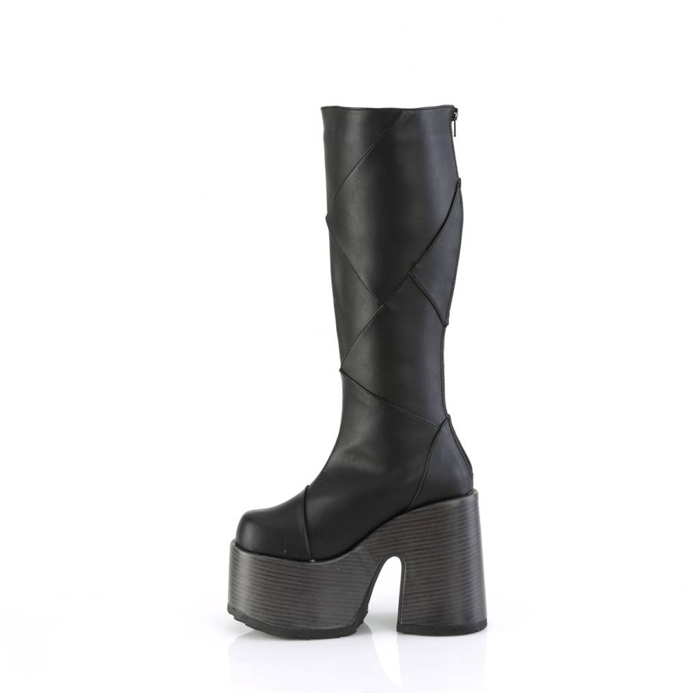 DemoniaCult - CAMEL-280 Bottes de plate-forme - Noir